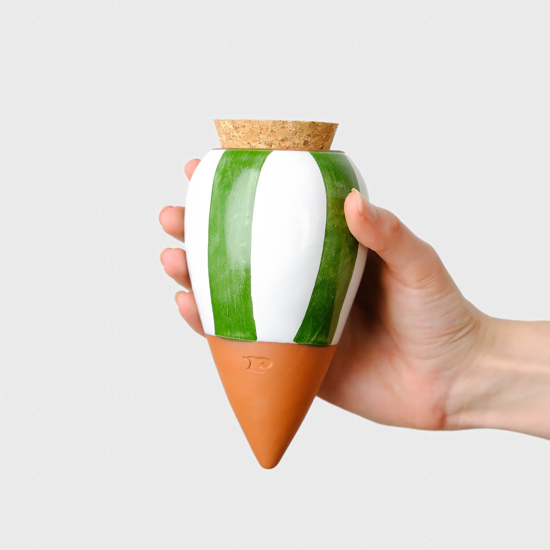 Olla - Rayé vert et blanc