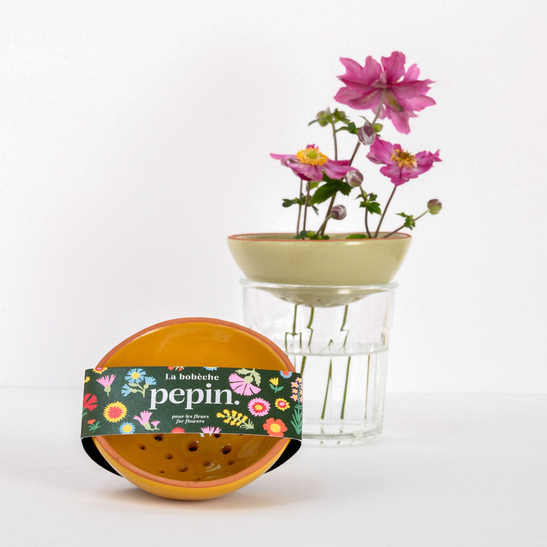 Bobèche for Flowers - Yellow mustard