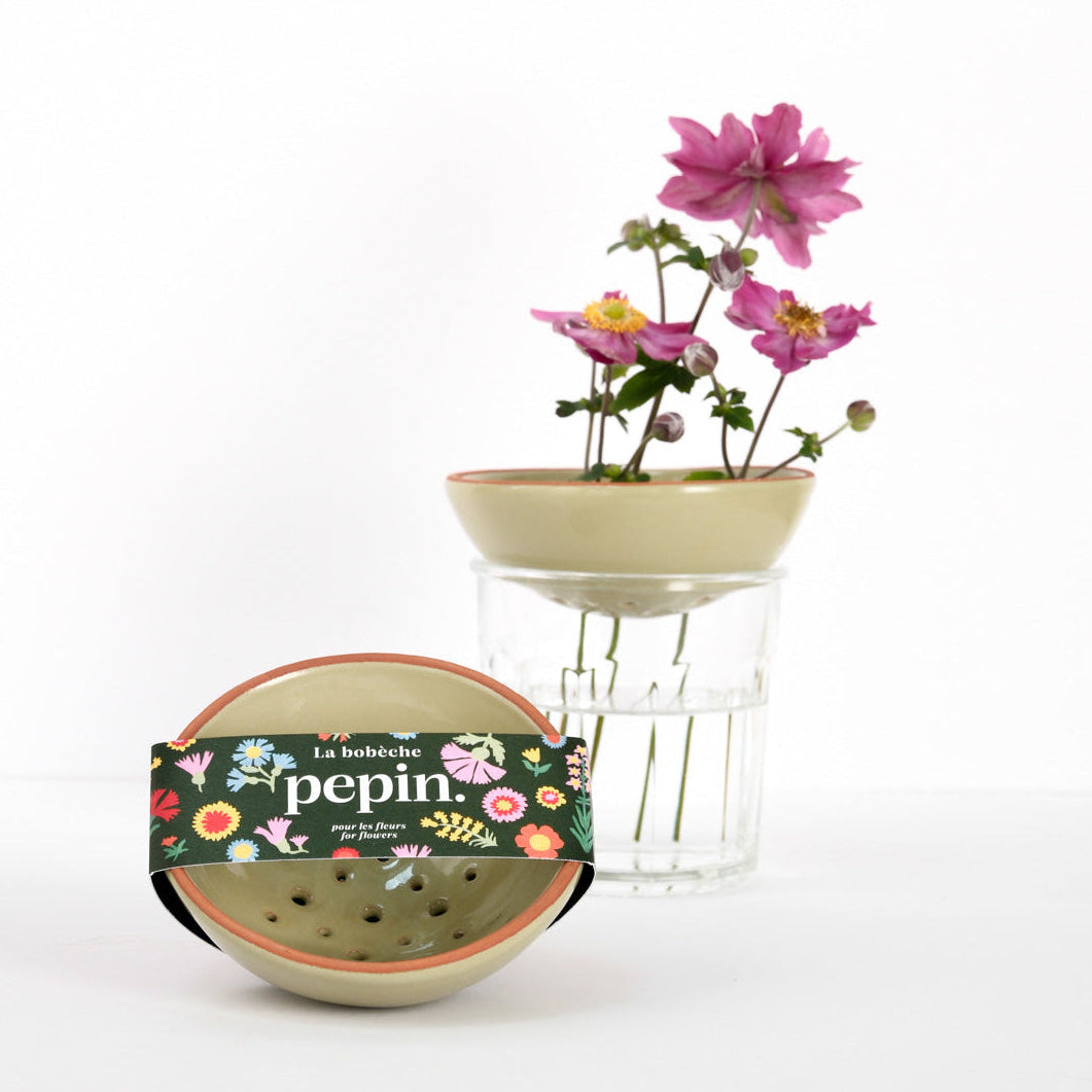 Bobèche for Flowers - Sage green