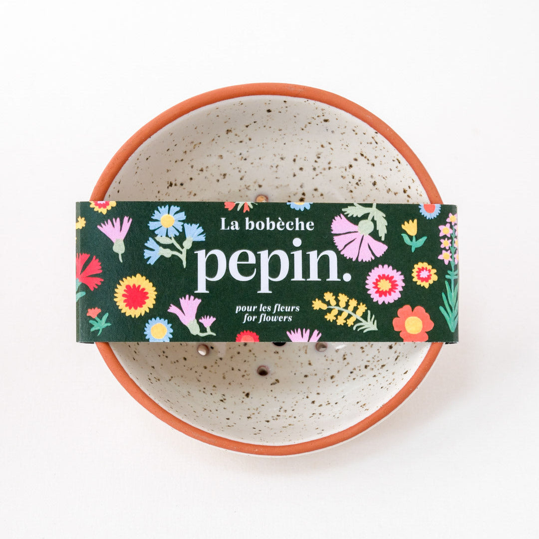 Bobèche for Flowers - Speckled white