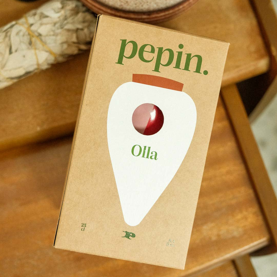 Olla - Pink and red stripes