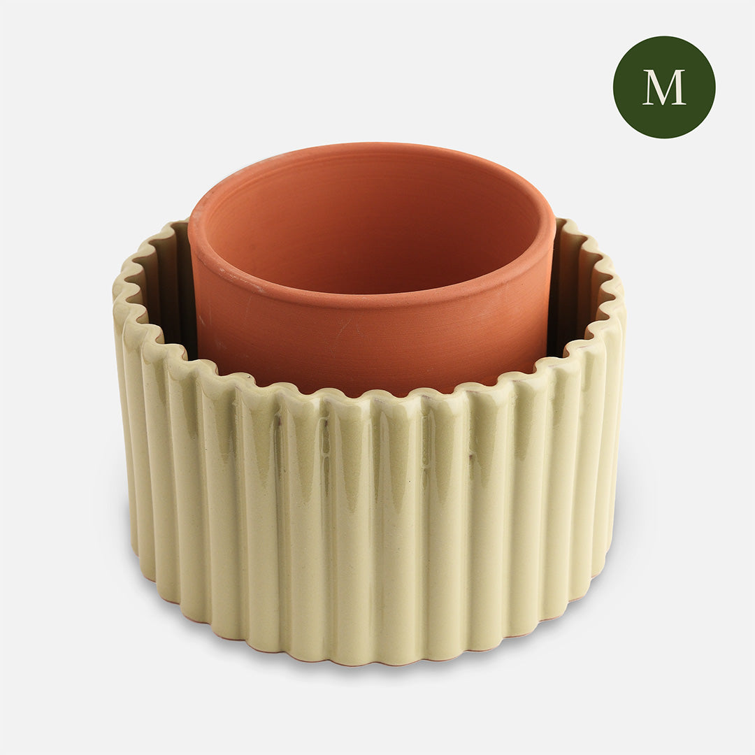 Pot autonome Paula - Vert sauge