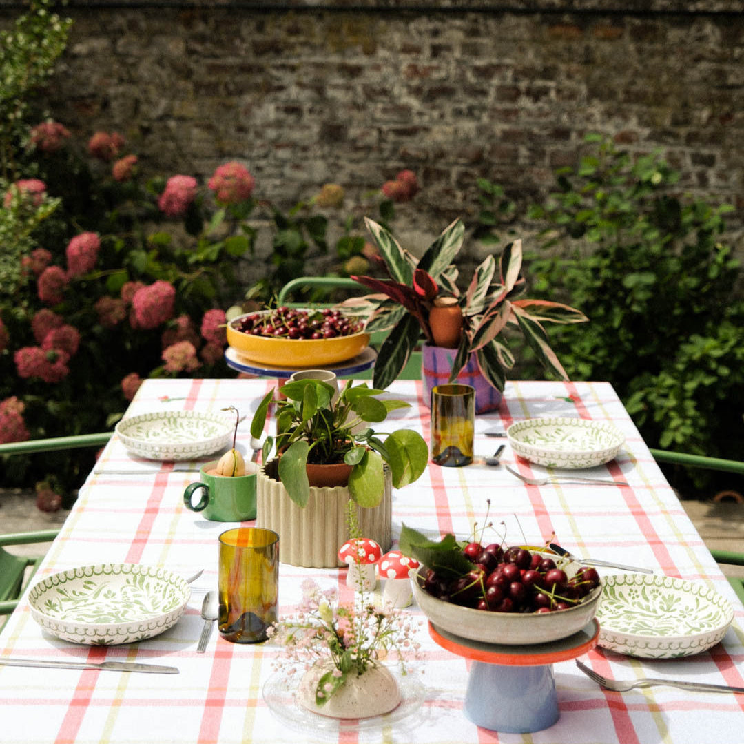 Pot autonome Paula - Blanc grainé