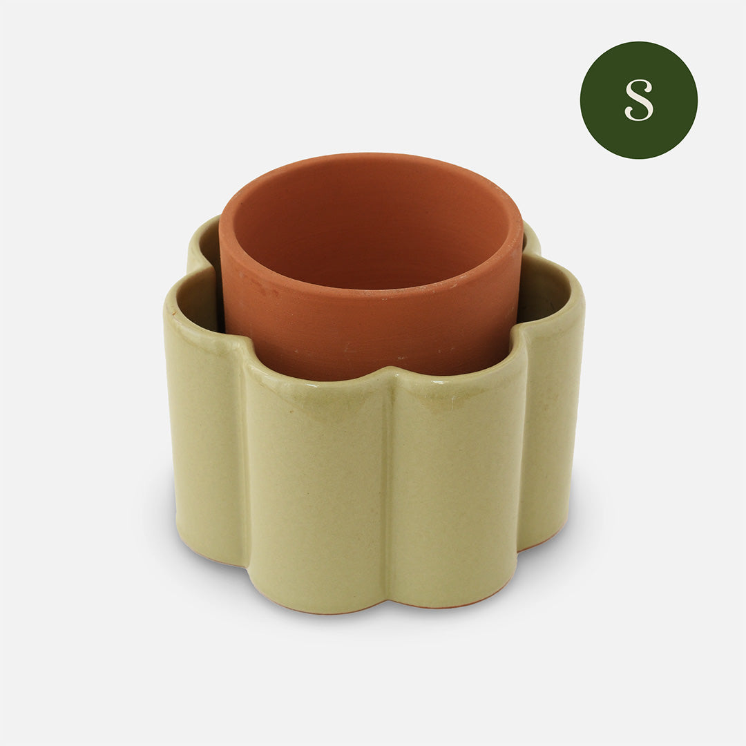 Pot autonome Paulita - Vert sauge