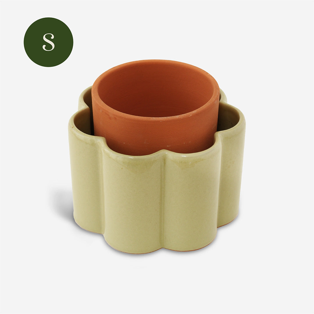 Pot autonome Paulita - Vert sauge